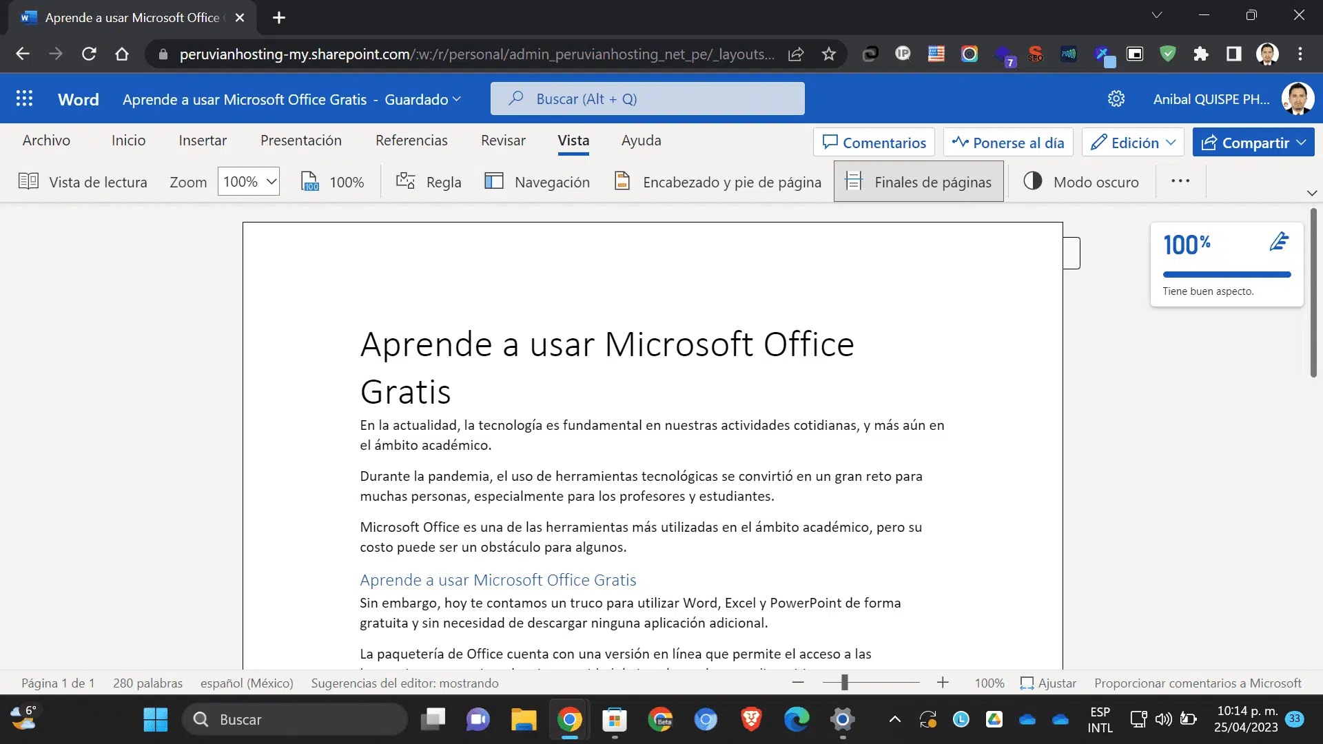 Aprende a Utilizar Microsoft Office Gratis 
